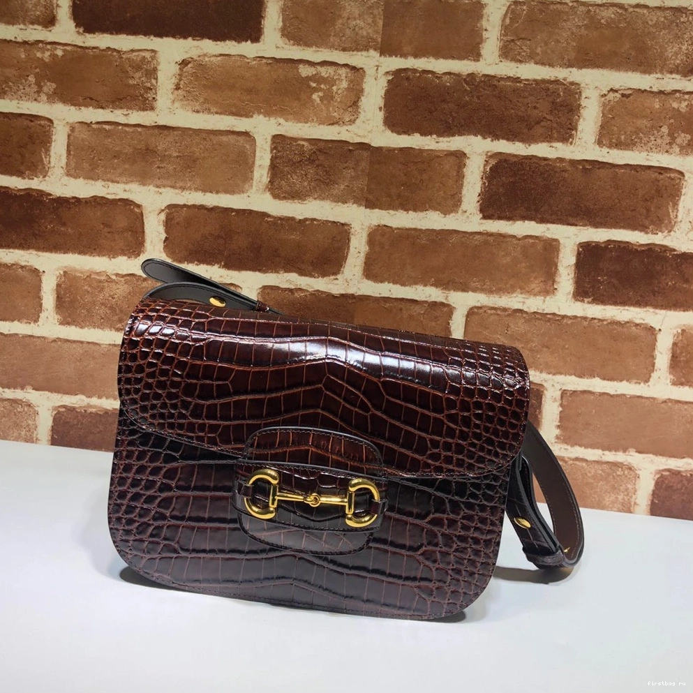 First bag ru GUCCI bag shoulder Horsebit 1955 0710